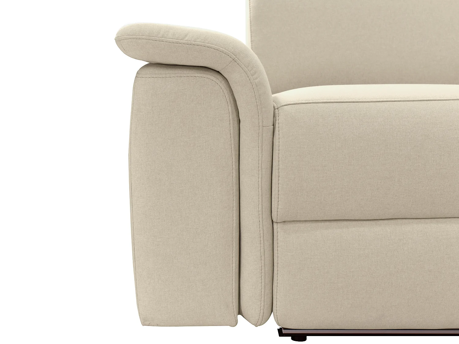 Pareli | Canapé 3 places avec fonction électrique en tissu sand