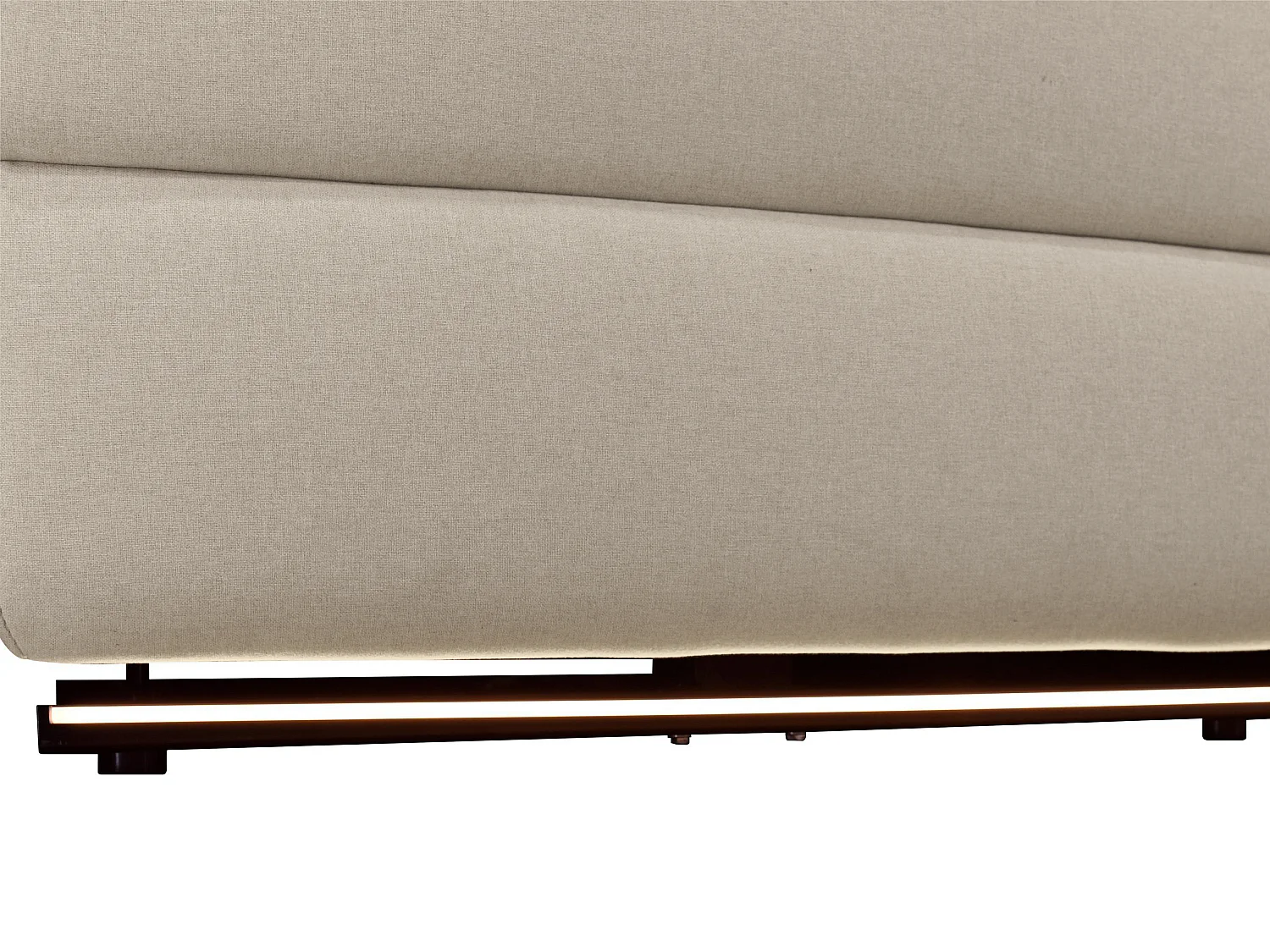 Pareli | Divano 3 posti con funzione elettrica in tessuto sabbia