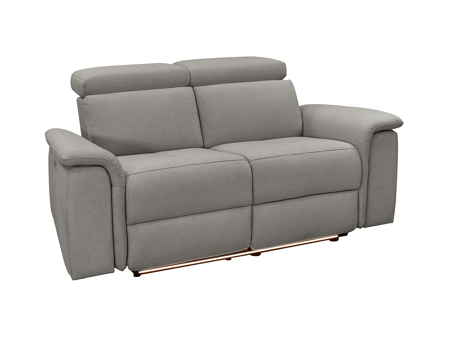 Pareli | Sofa 2 zits met Manuel Relax-functie in stof Grijs