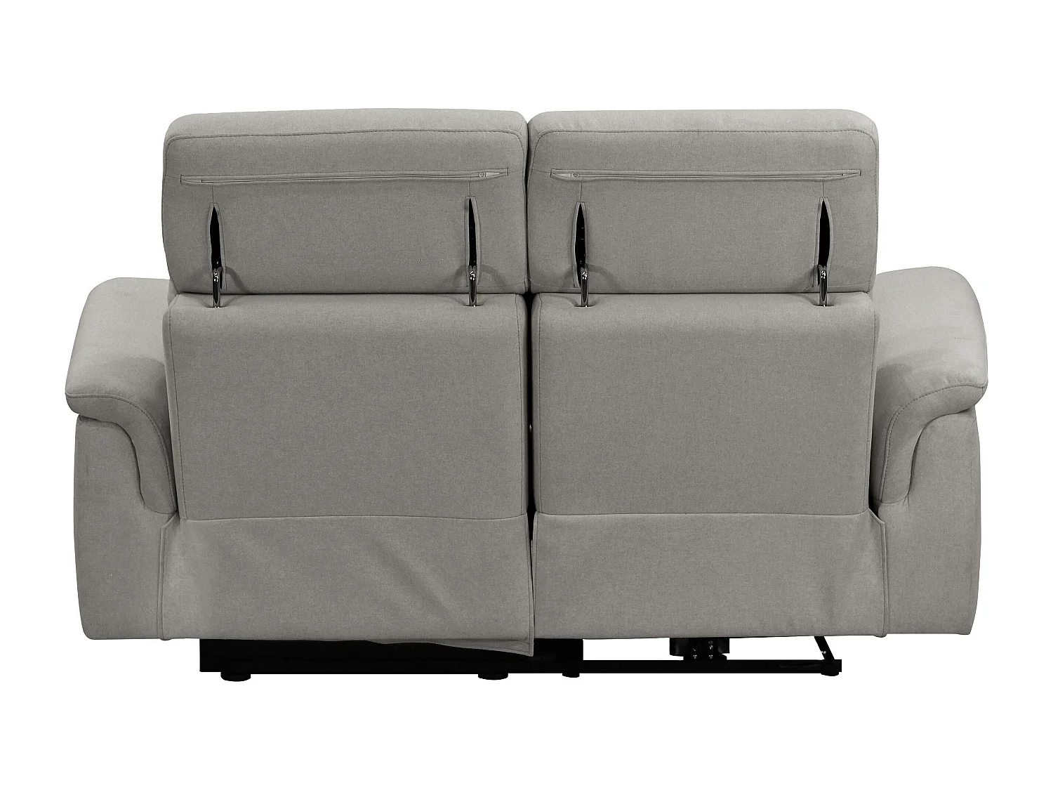 Pareli | Sofa 2 zits met Manuel Relax-functie in stof Grijs