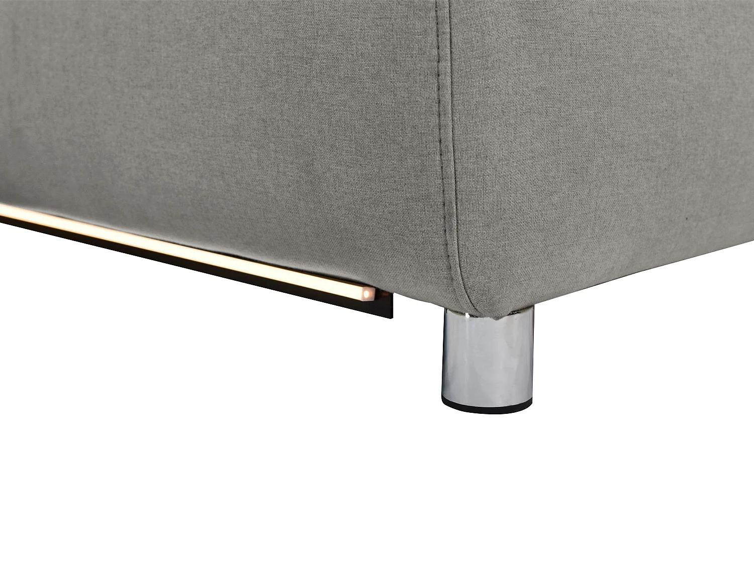 Pareli | Canapé 2 places avec fonction manuel en tissu gris