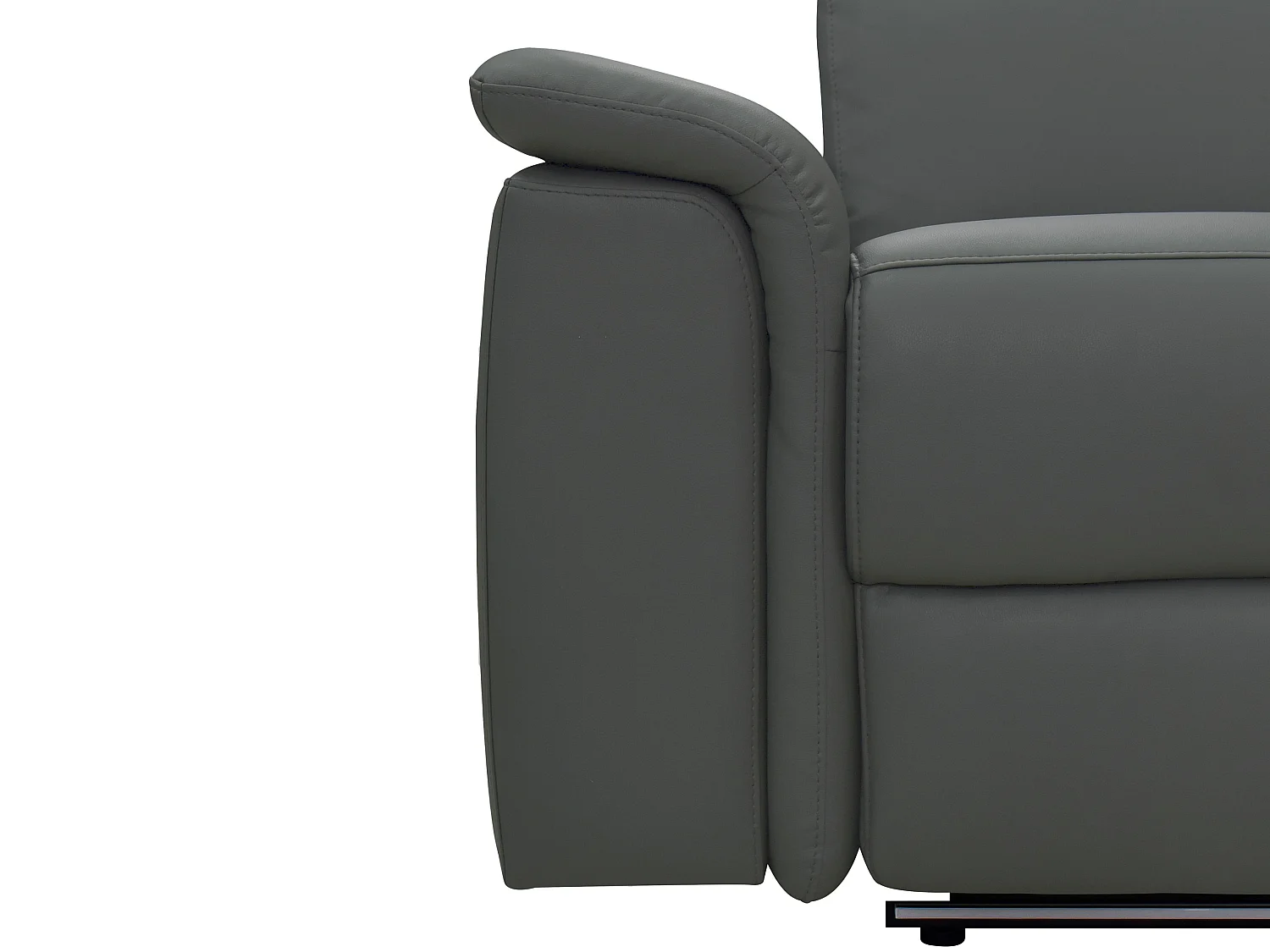 Pareli | Canapé 2 places avec fonction électrique en PU/cuir gris