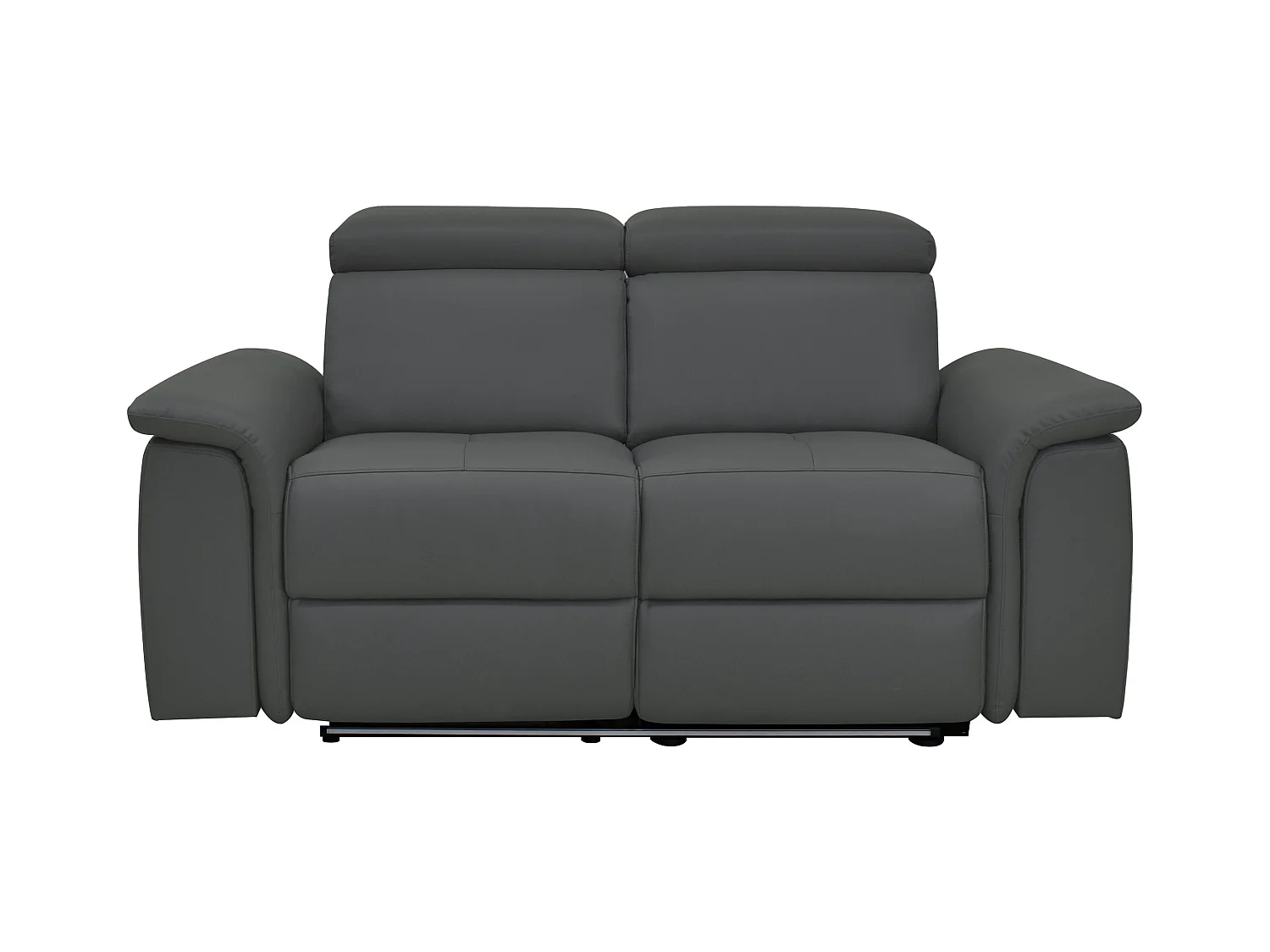 Pareli | Canapé 2 places avec fonction électrique en PU/cuir gris