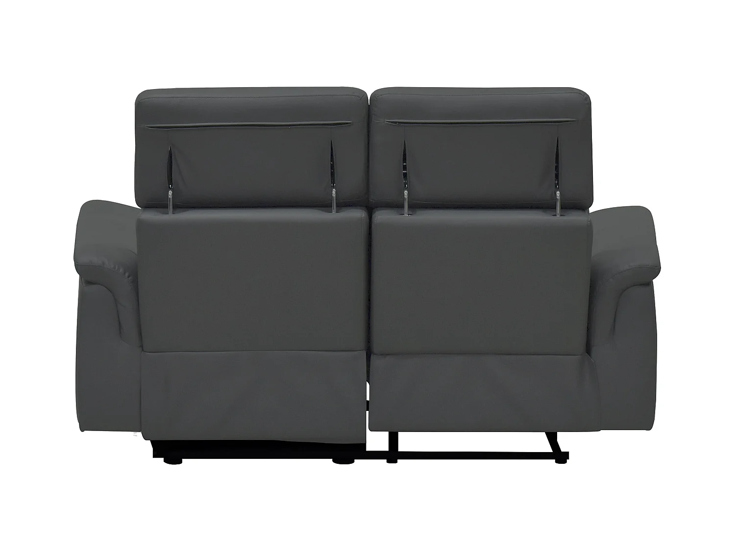 Pareli | Canapé 2 places avec fonction électrique en PU/cuir gris