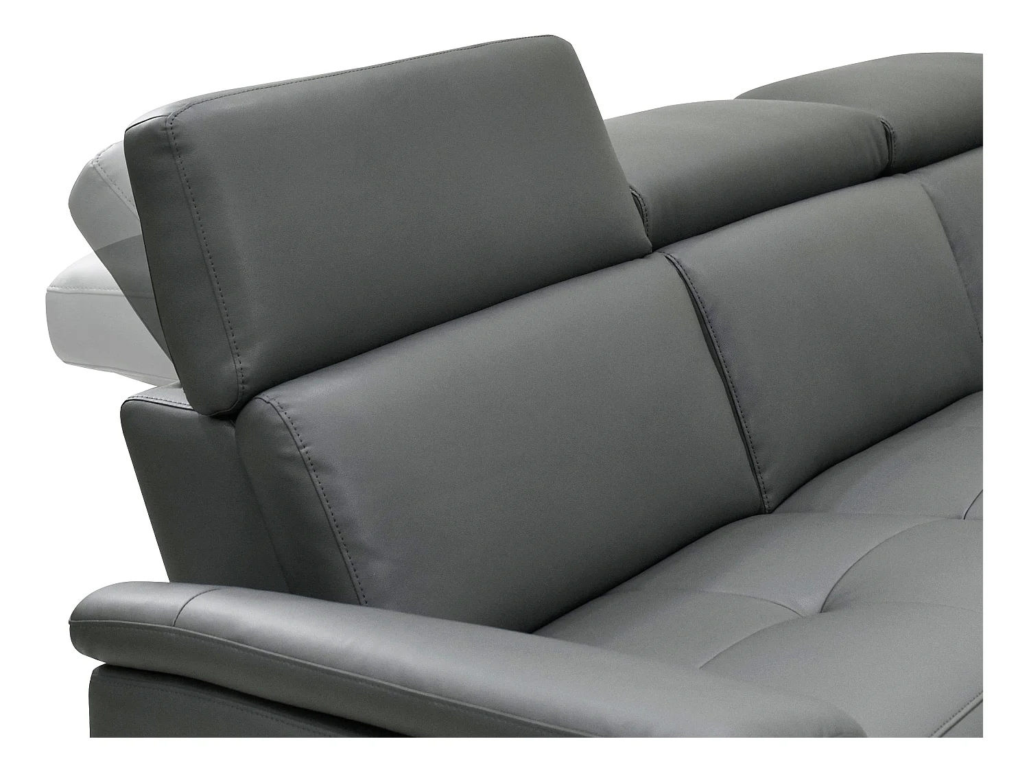 Pareli | Canapé 2 places avec fonction électrique en PU/cuir gris