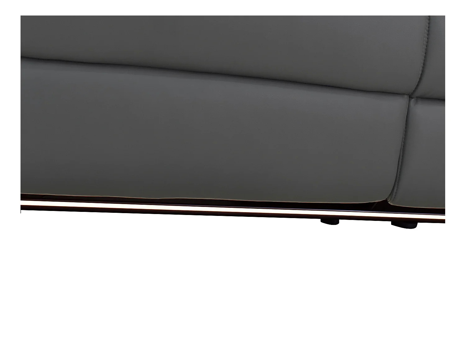 Pareli | Canapé 2 places avec fonction électrique en PU/cuir gris