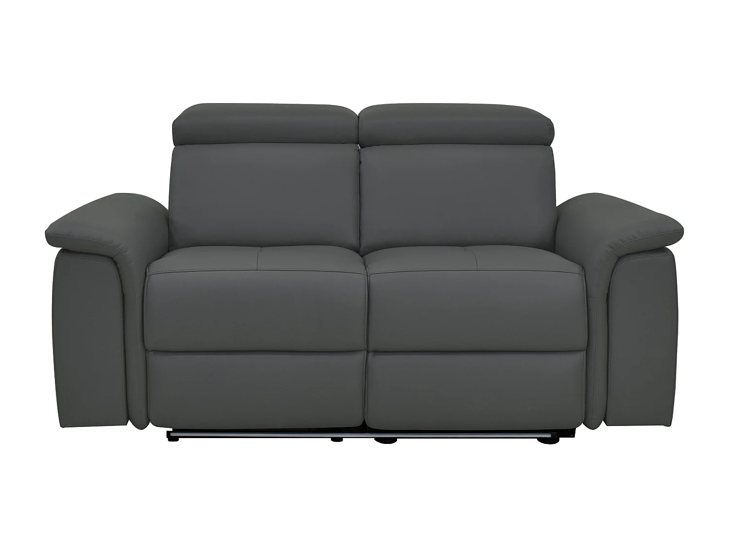 Pareli | Canapé 2 places avec fonction électrique en PU/cuir gris