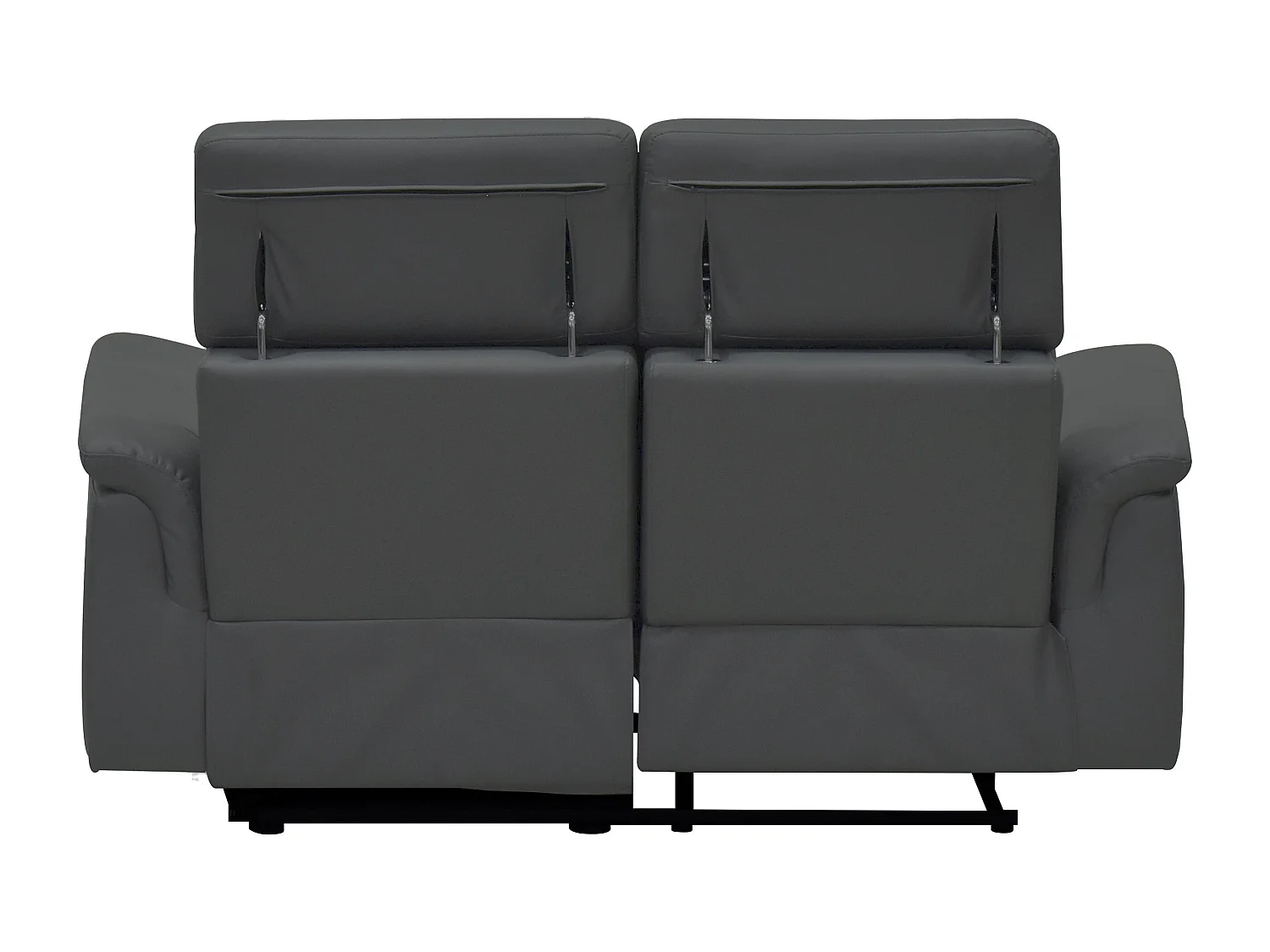 Pareli | Canapé 2 places avec fonction électrique en PU/cuir gris