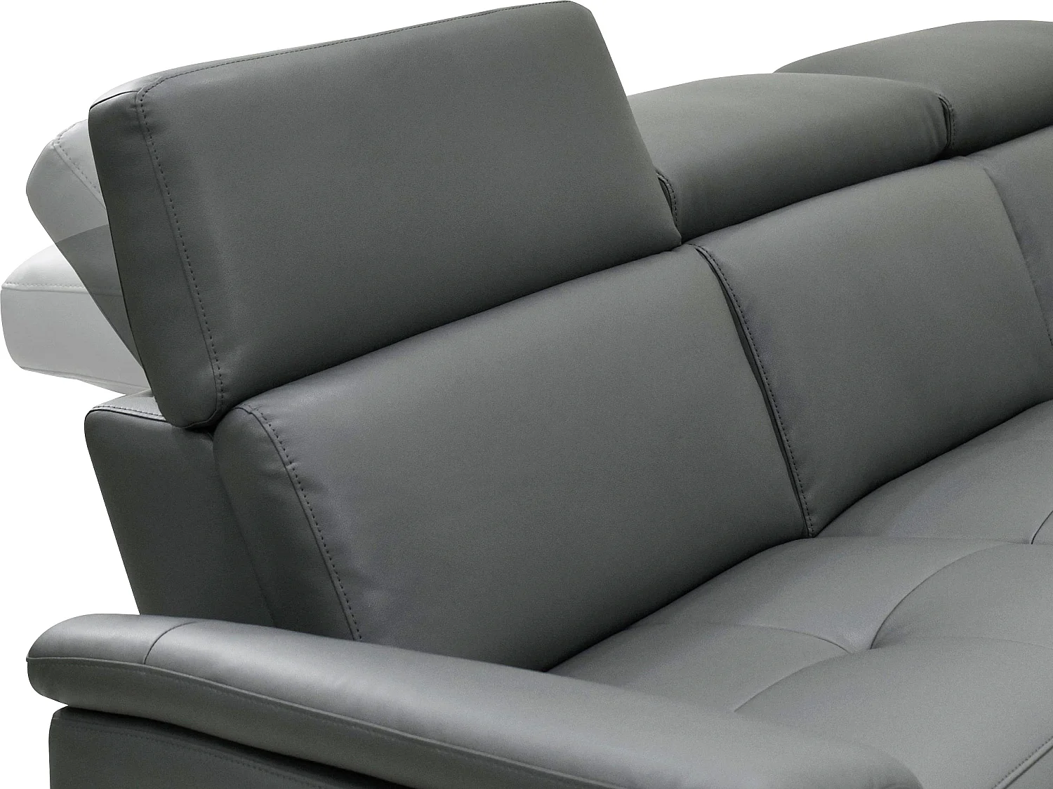 Pareli | Canapé 2 places avec fonction électrique en PU/cuir gris