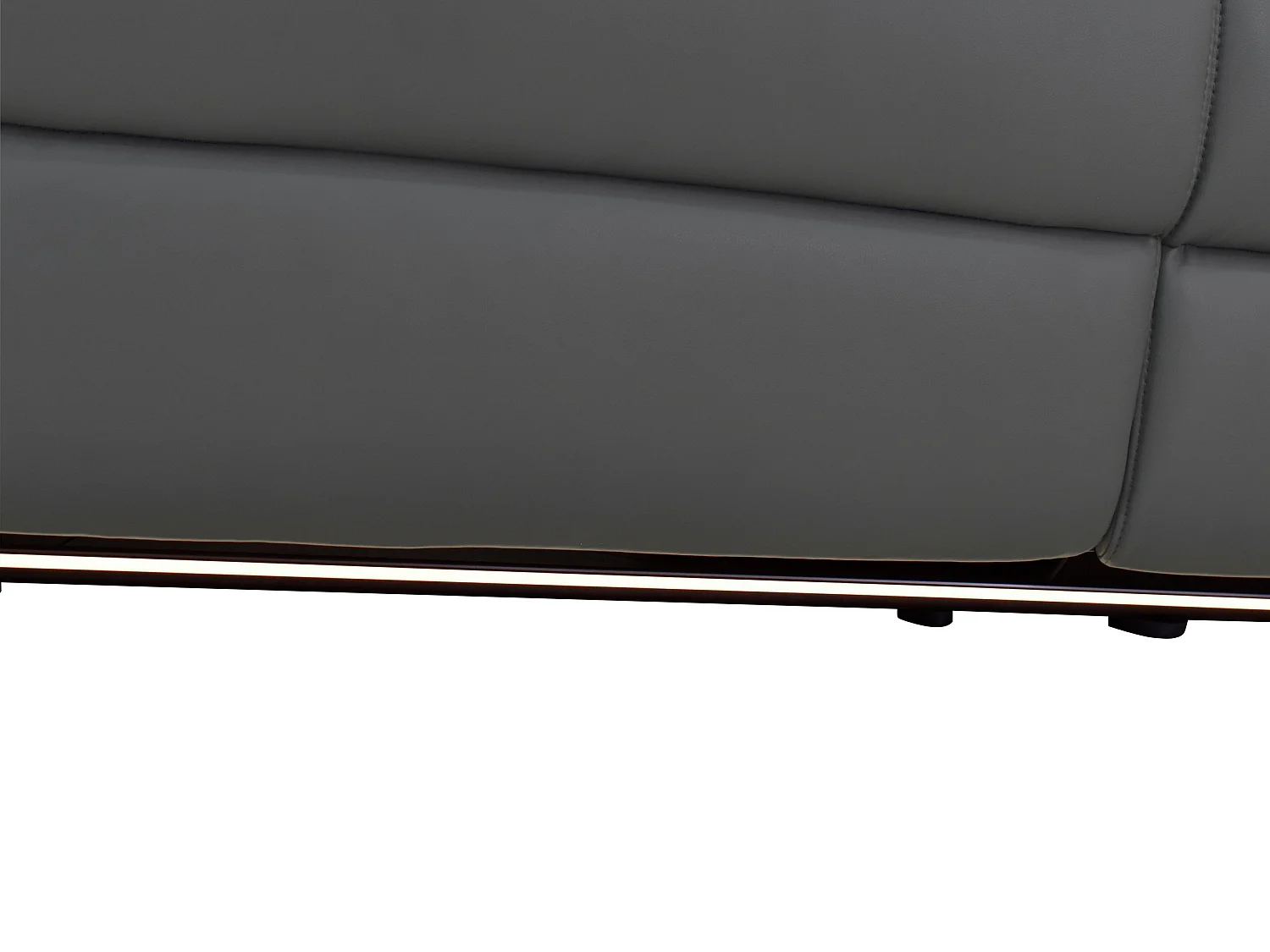 Pareli | Canapé 2 places avec fonction électrique en PU/cuir gris