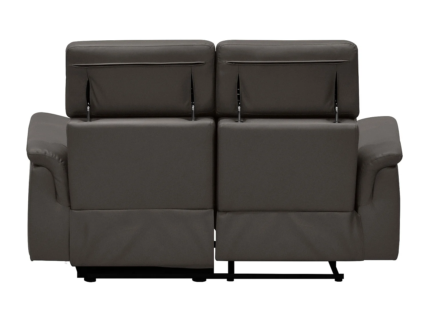 Pareli | Divano 2 posti con funzione relax elettrica in PU/pelle marrone