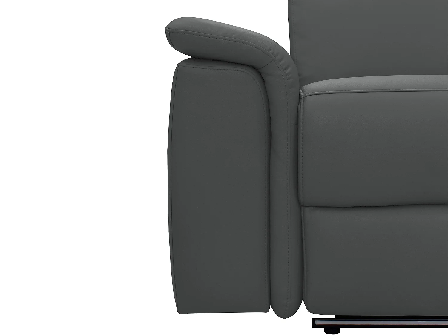 Pareli | Sofa 2 zits met Manuel Relax-functie in PU Grijs