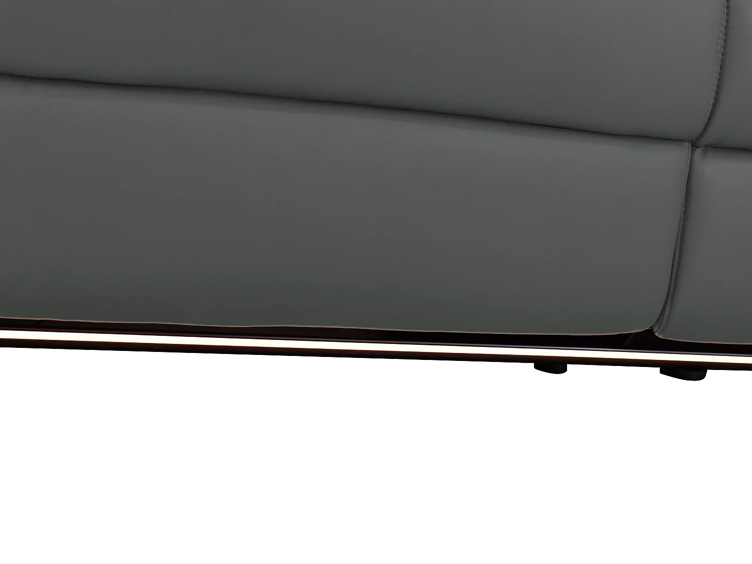 Pareli | Sofa 2 zits met Manuel Relax-functie in PU/leder grijs