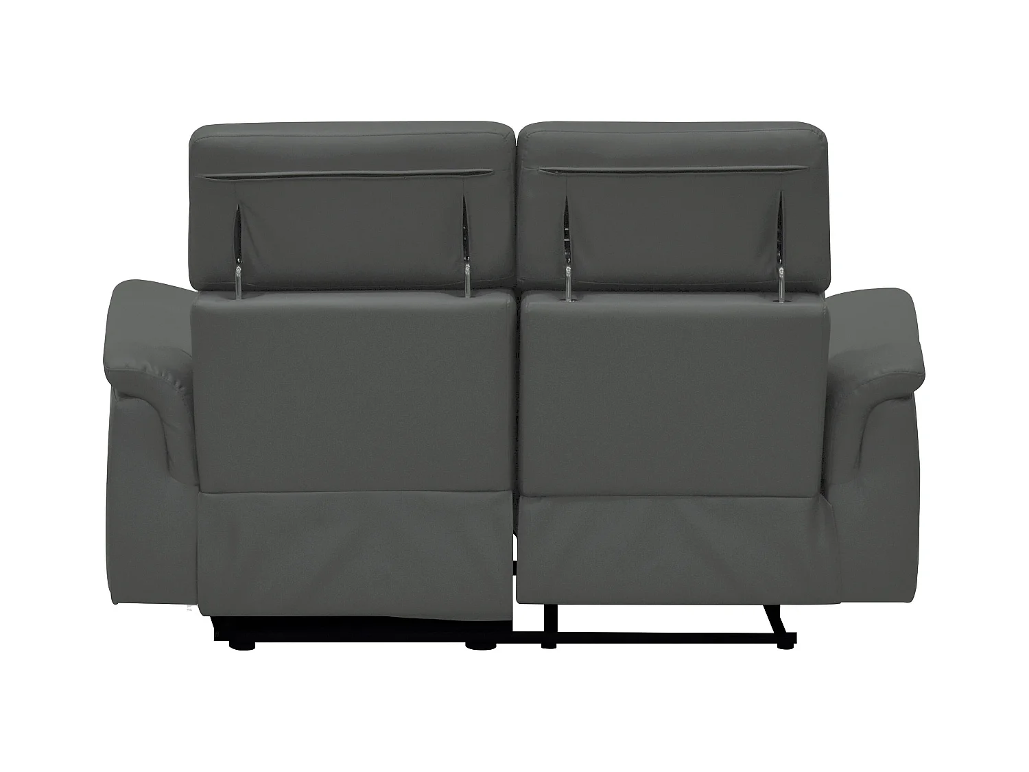 Pareli | Canapé 2 places avec fonction manuel en PU/cuir gris