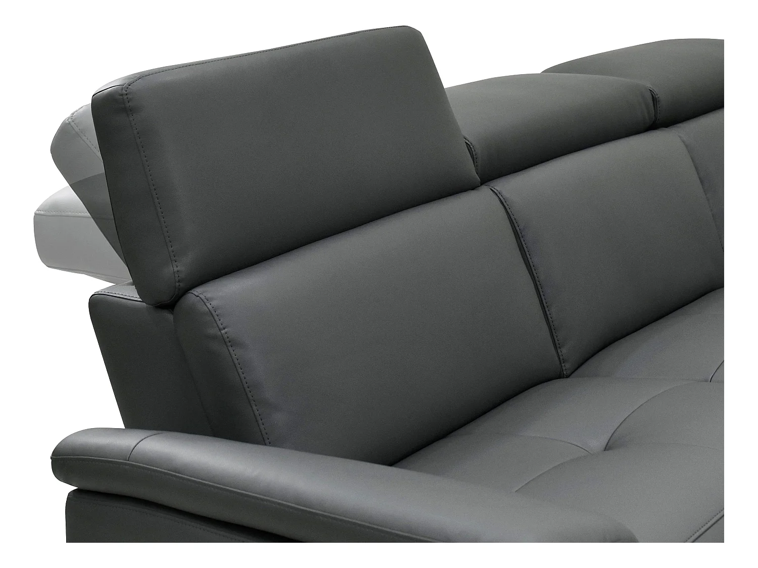 Pareli | Canapé 2 places avec fonction manuel en PU/cuir gris