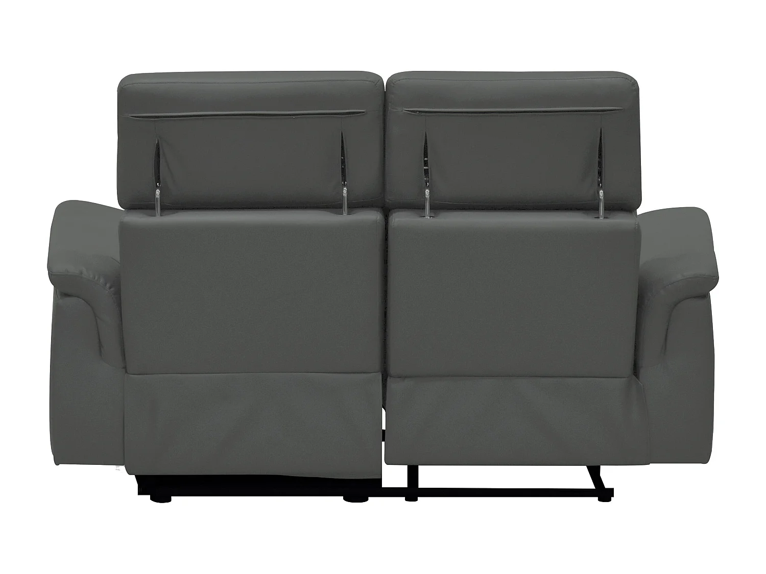 Pareli | Canapé 2 places avec fonction manuel en PU/cuir gris