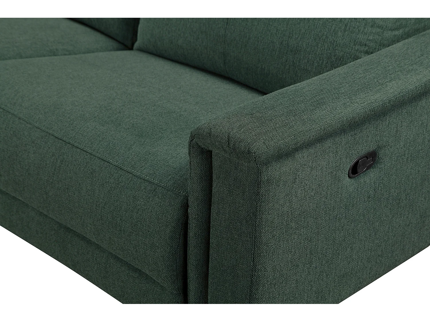 Lund | Sofa 3 zits met Manuel Functie in Stof Donkergroen