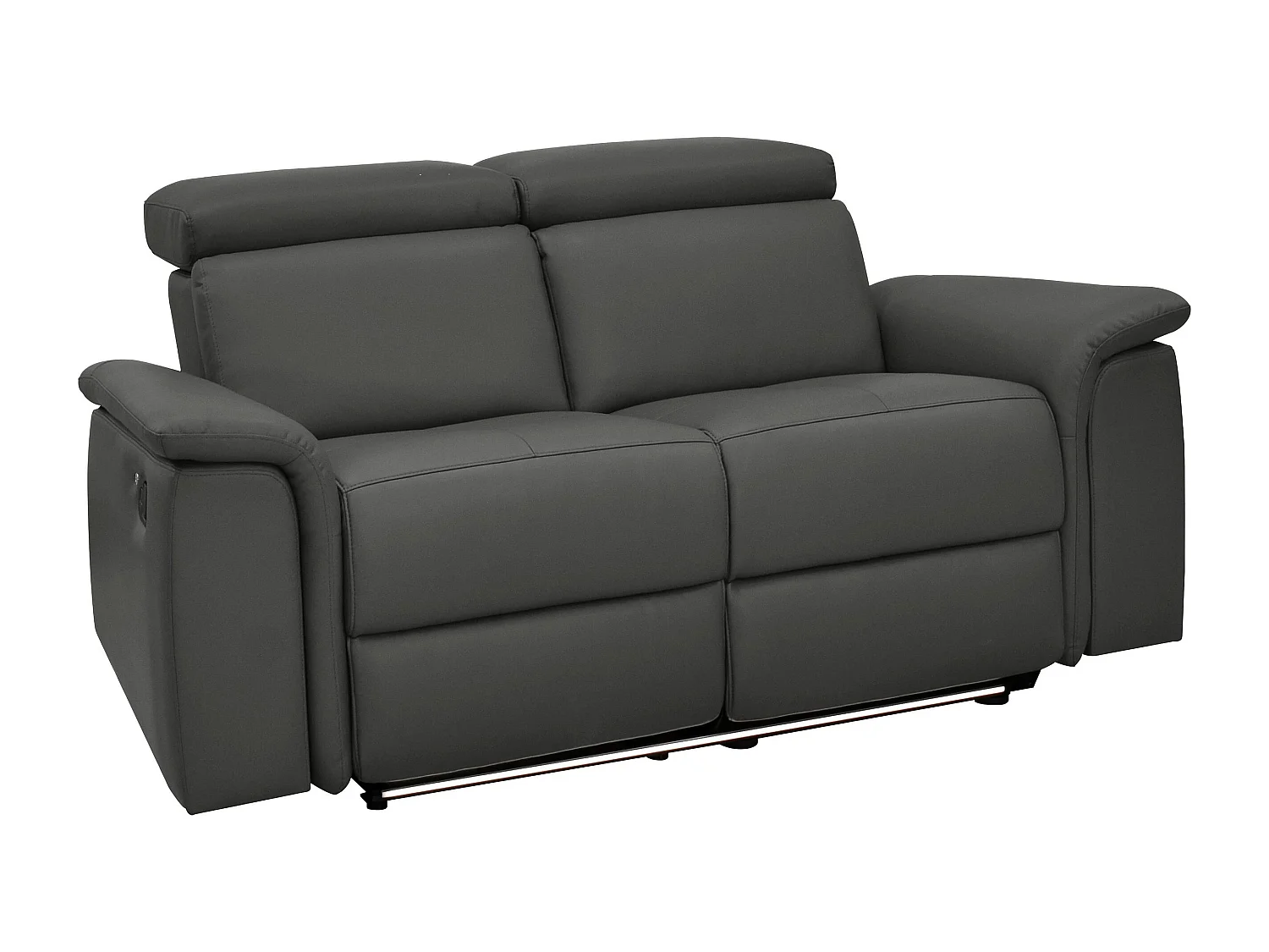 Pareli | Canapé 2 places avec fonction électrique en PU noir