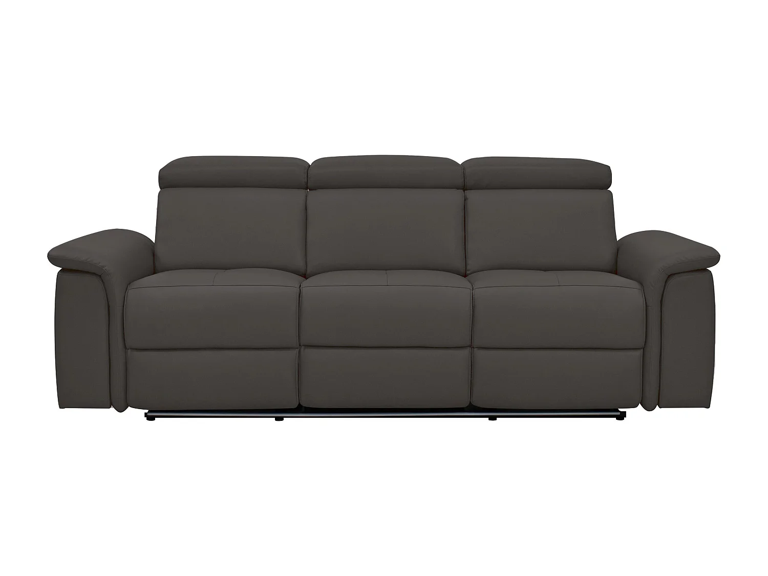 Pareli | Sofa 3 zits met Manuel-functie in PU Bruin