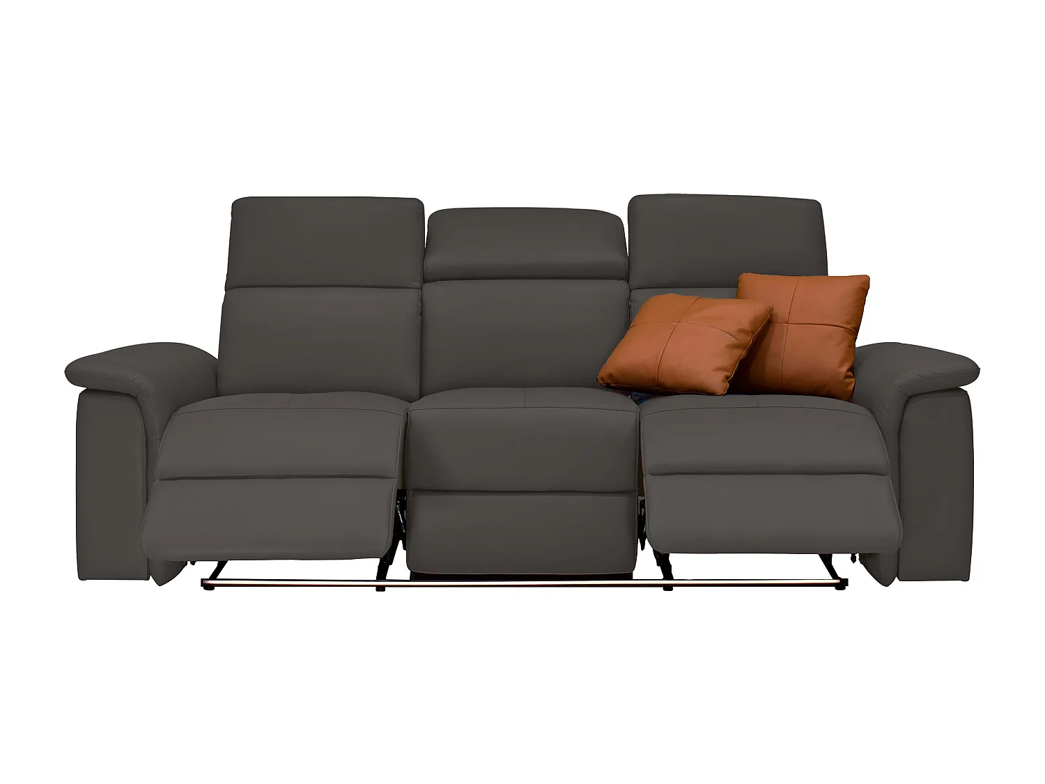 Pareli | Canapé 3 places avec fonction Manuel en PU marron