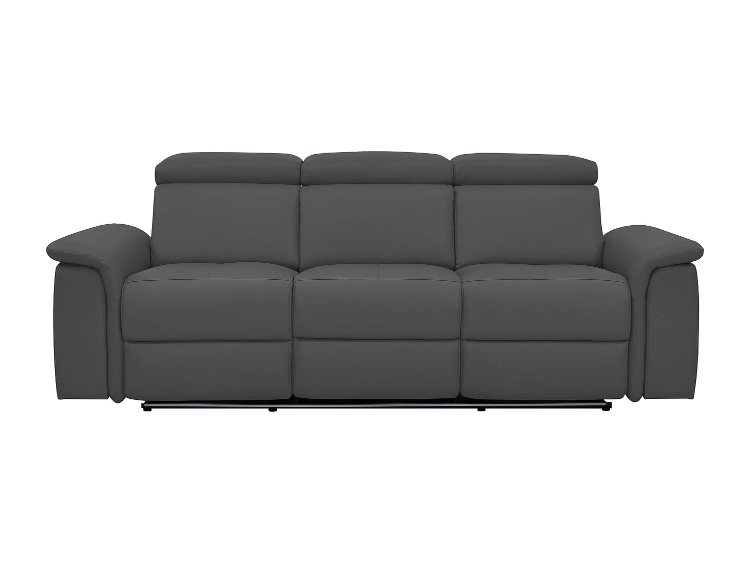 Pareli | Sofa 3 Sitzer Manuel funktion PU Grau
