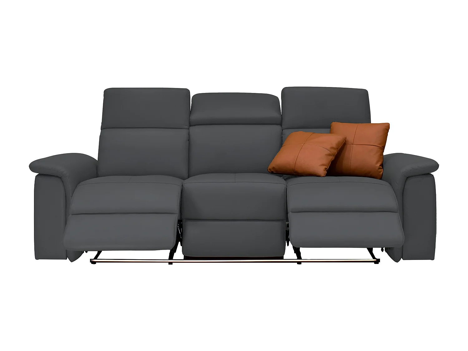 Pareli | Sofa 3 Sitzer Manuel funktion PU Grau