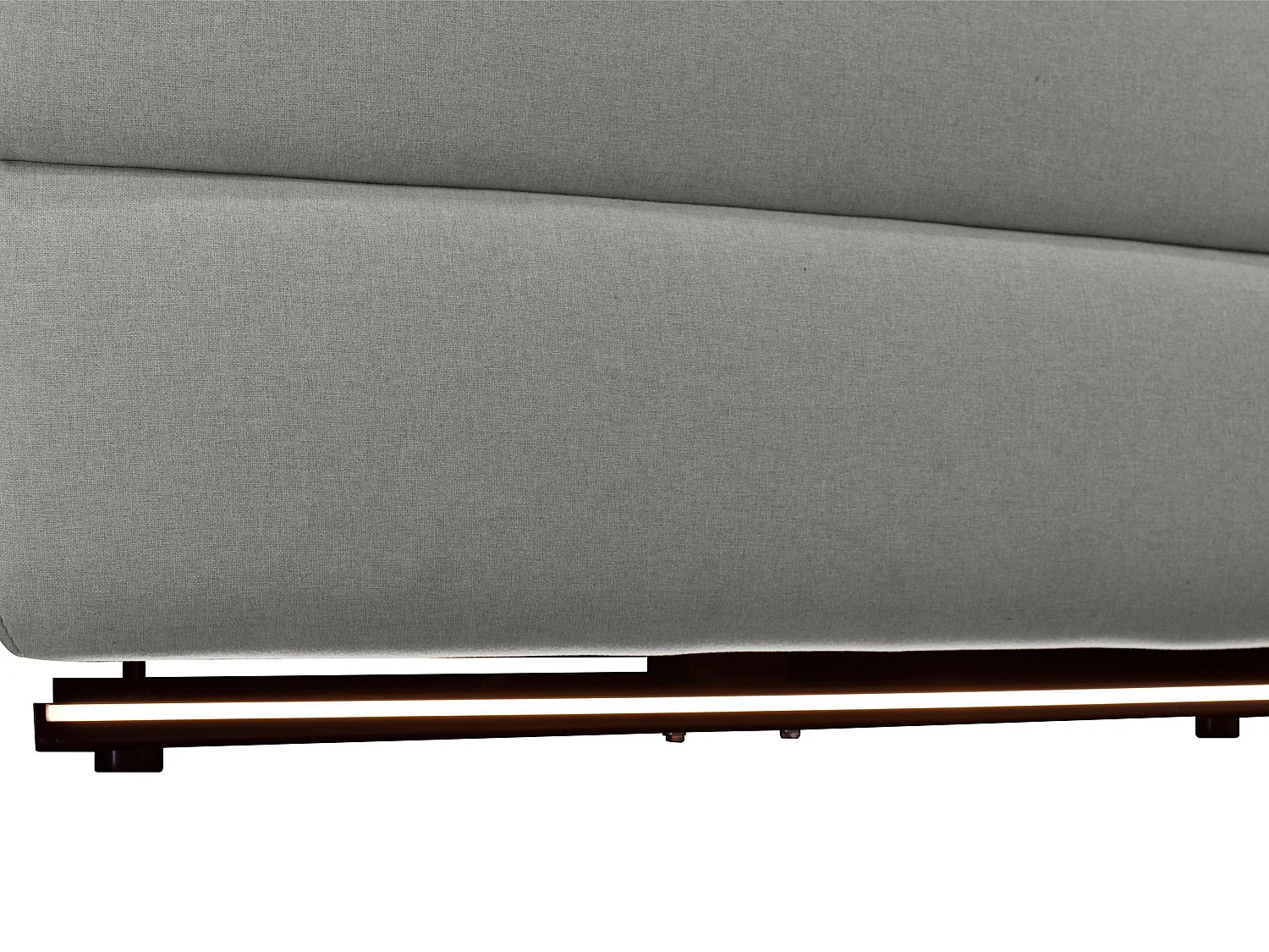 Pareli | Sofá 3 lugares direito Manuel Function Tecido Cinzento