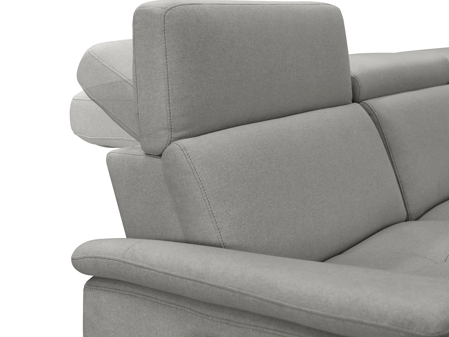 Pareli | Canapé 3 places avec fonction manuel tissu gris