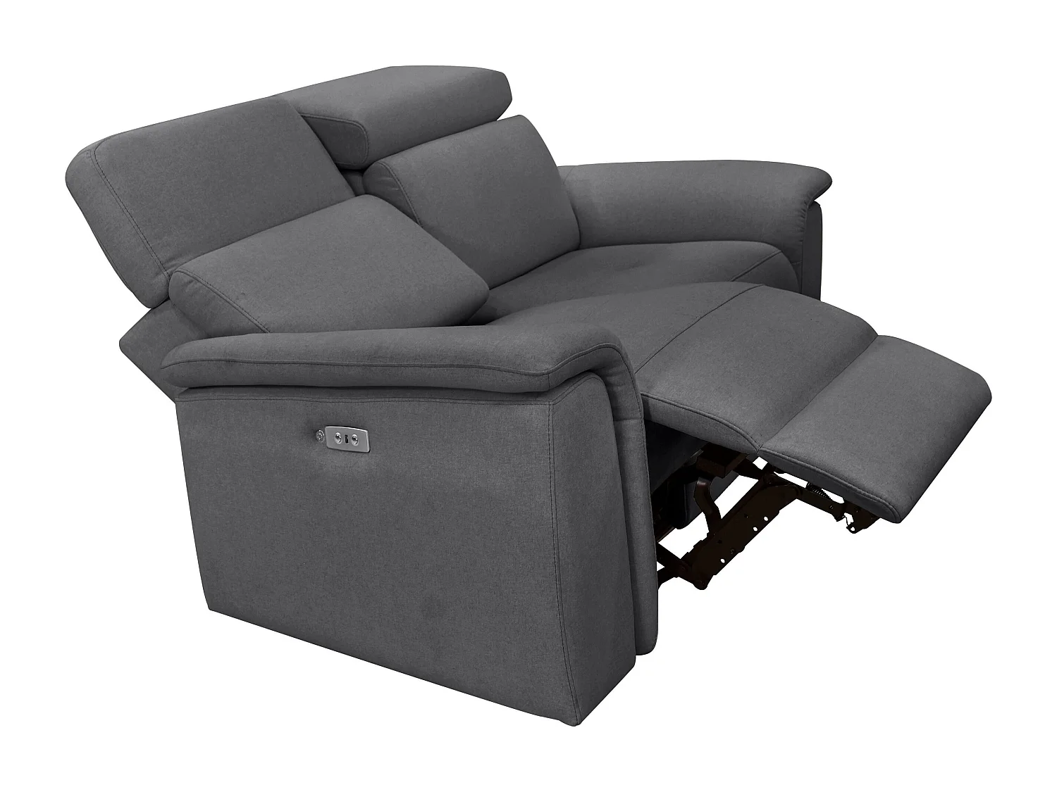 Pareli | Sofa 2 zits met Manuel Relax-functie in stof Antraciet