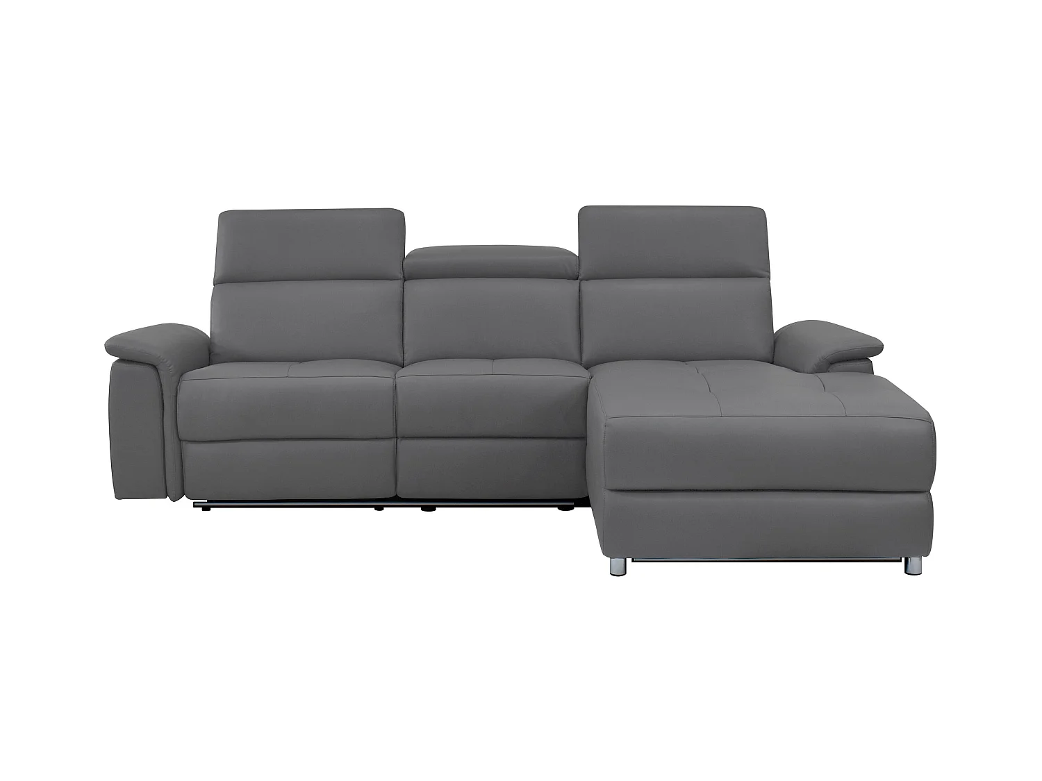 Pareli | Canapé 3 places avec fonction manuel tissu anthracite