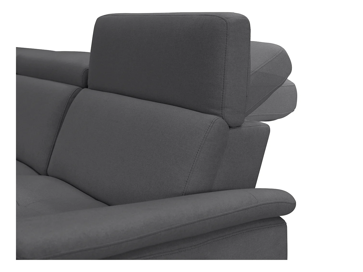 Pareli | Canapé 3 places avec fonction manuel tissu anthracite