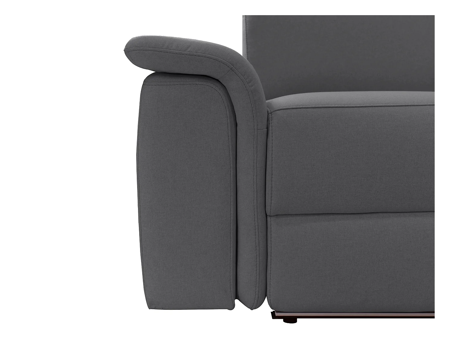 Pareli | Canapé 3 places avec fonction manuel tissu anthracite