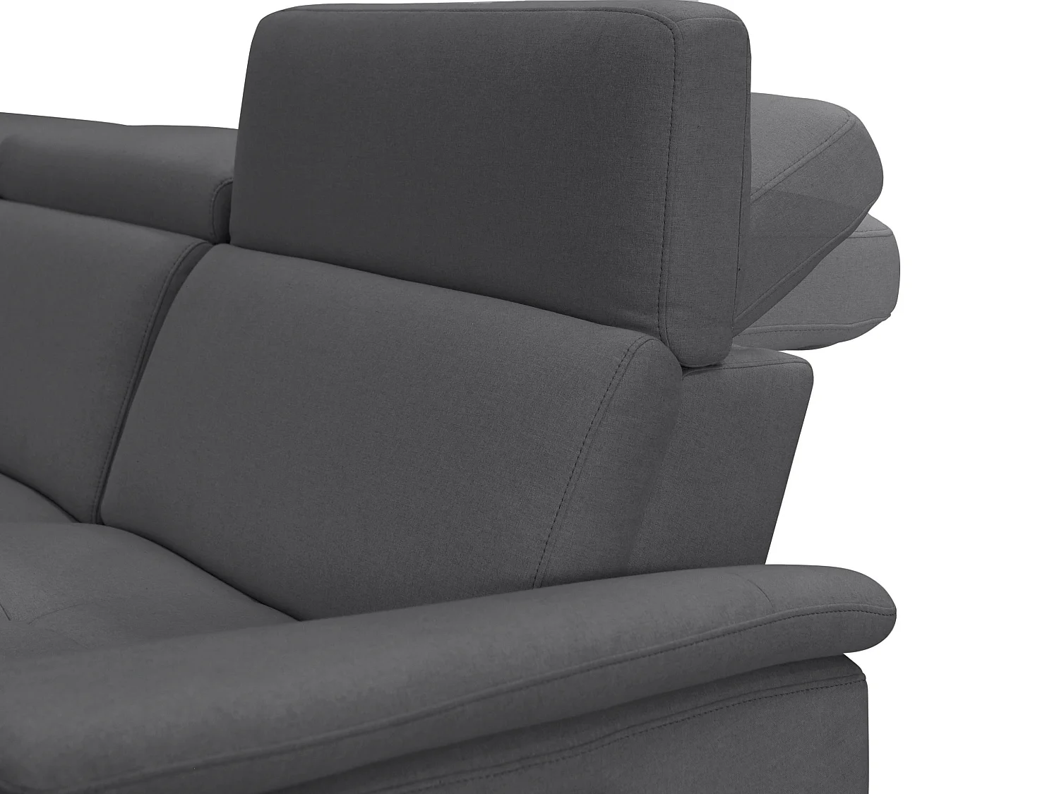 Pareli | Canapé 3 places avec fonction manuel tissu anthracite