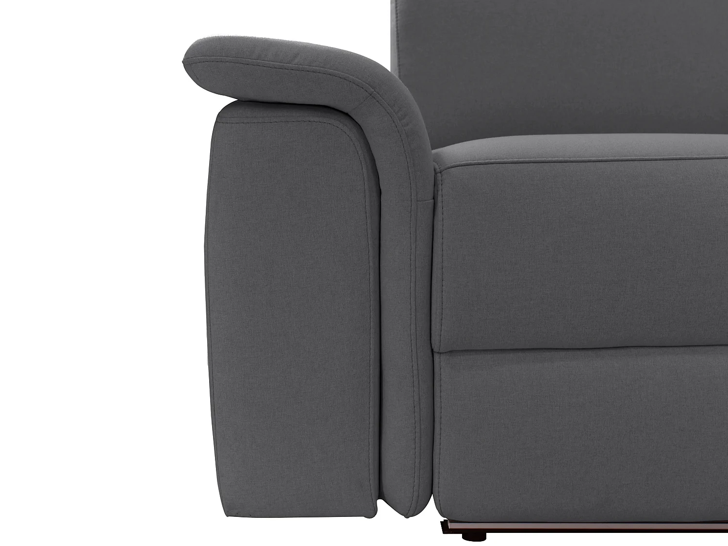 Pareli | Canapé 3 places avec fonction manuel tissu anthracite