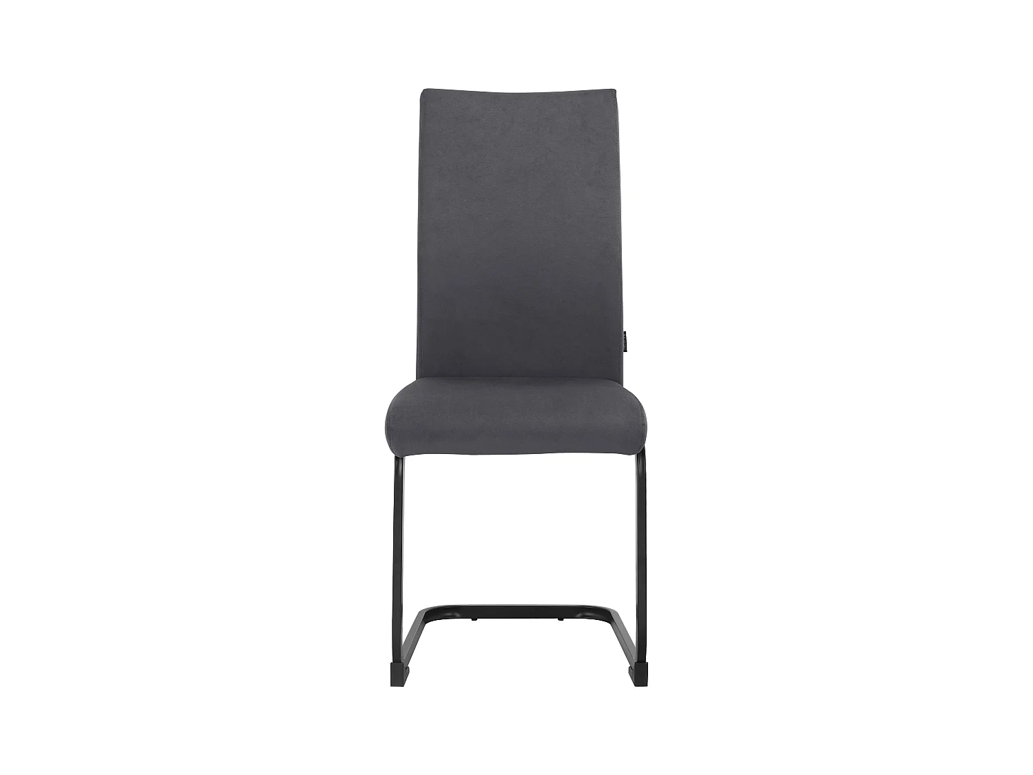 Sia | Lot de 4 chaises en velours anthracite