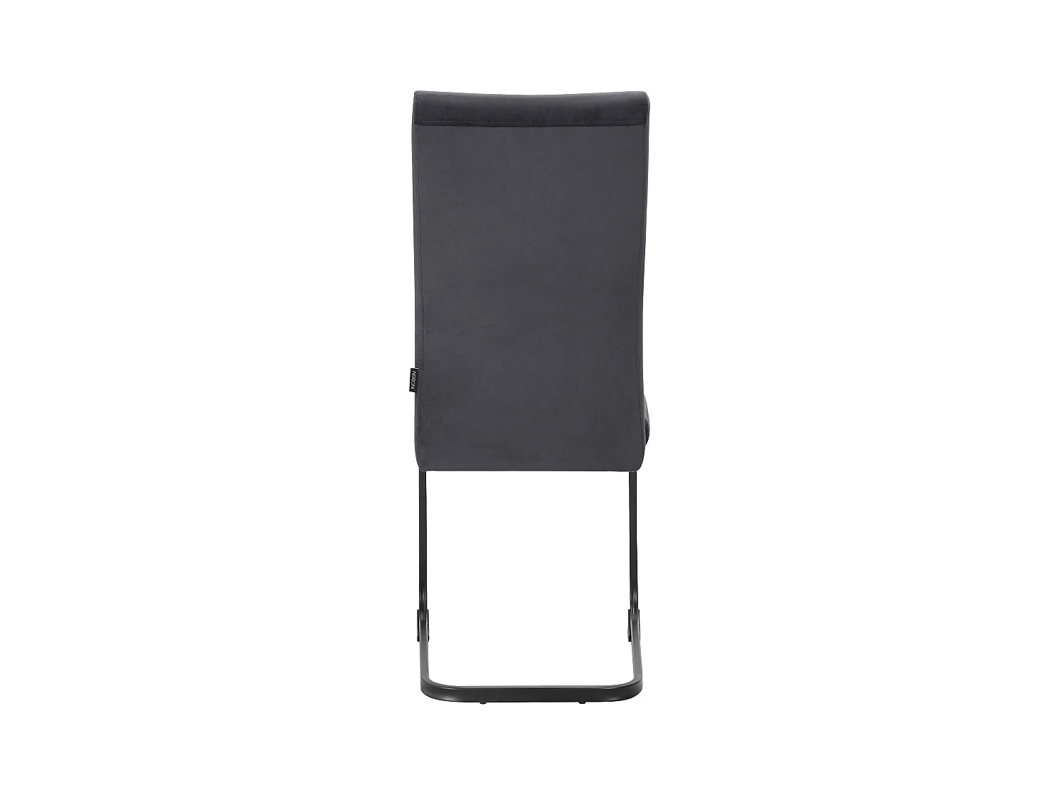 Sia | Lot de 4 chaises en velours anthracite