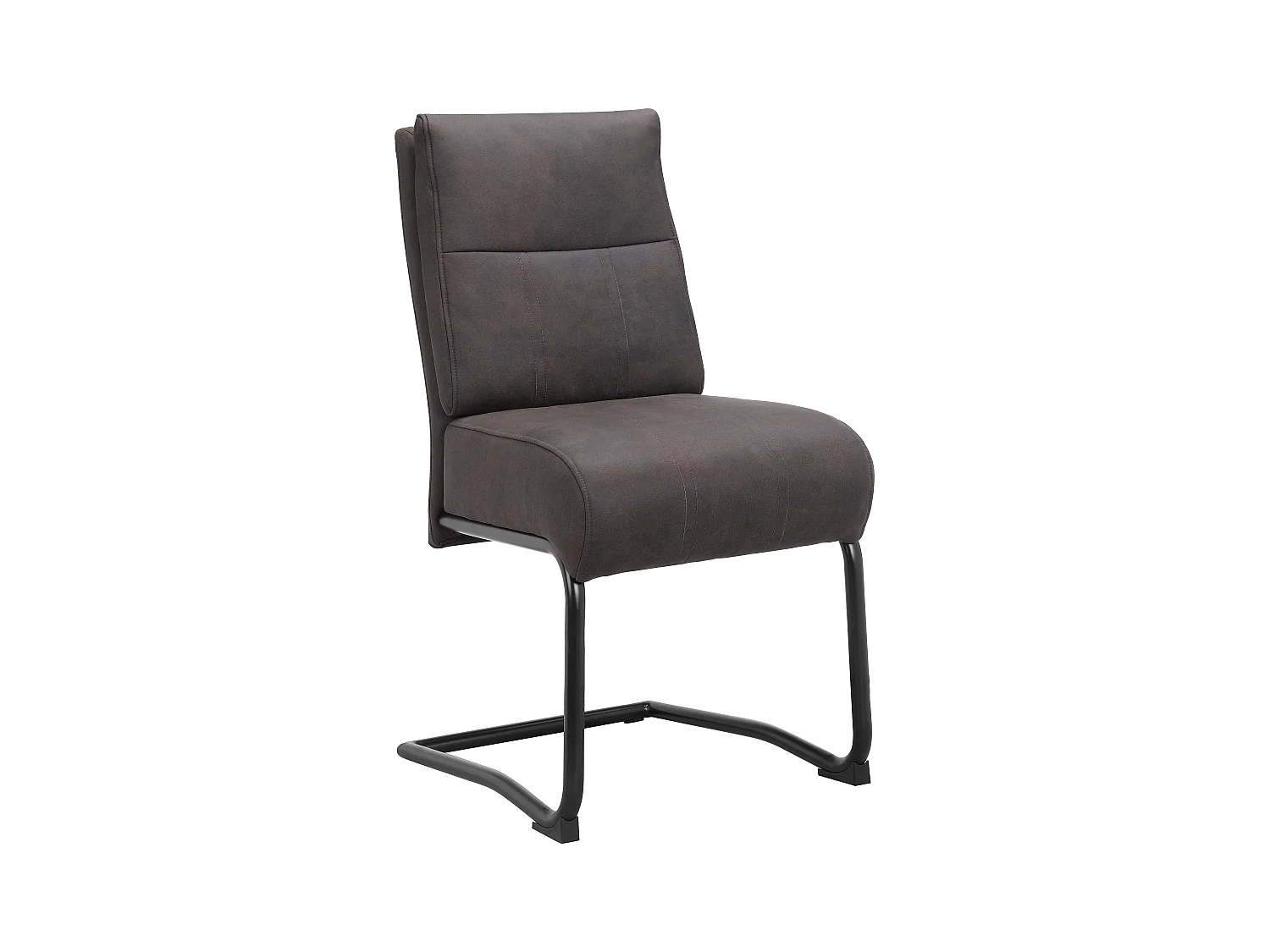 Wilde | Lot de 2 chaises en microfibre anthracite
