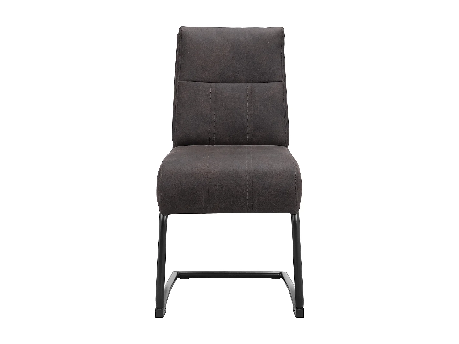 Wilde | Lot de 2 chaises en microfibre anthracite