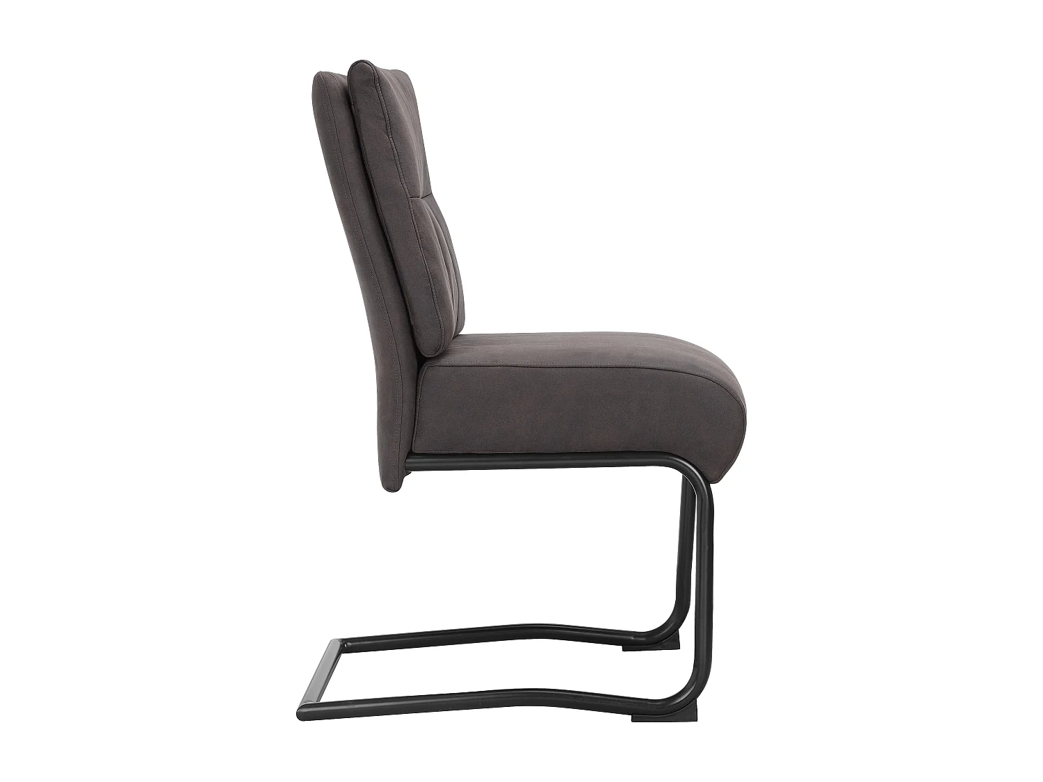 Wilde | Lot de 2 chaises en microfibre anthracite