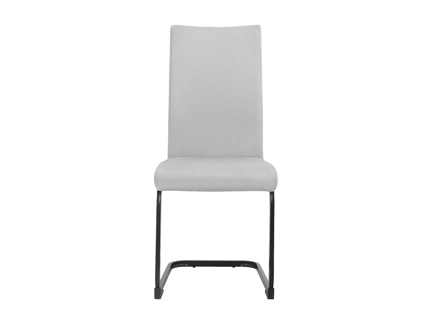Danny | Ensemble table 100 + 4 chaises en velours gris
