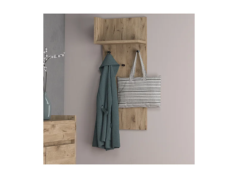 Kosmo | Pannello con 1 ripiano in Rovere Look