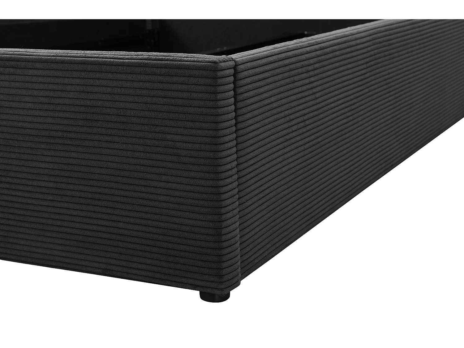 Hamar | Letto 140x200 cm Tessuto Antracite