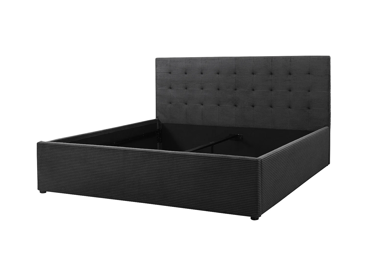 Hamar | Lit 180x200 cm tissu anthracite
