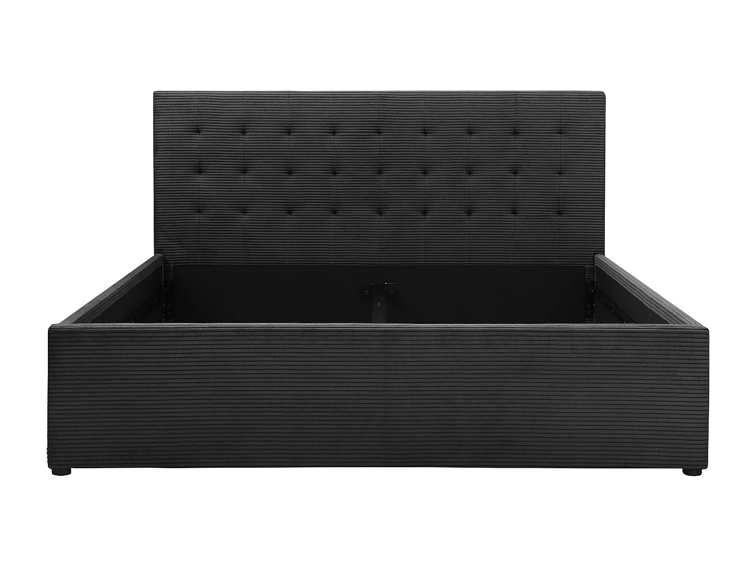 Hamar | Lit 180x200 cm tissu anthracite