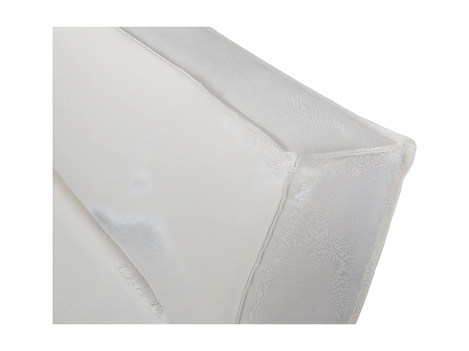 Design tweepersoonsbed van stof "Moritz" - 160 x 200 cm - Elegant en robuust in beige met inclusief lattenbodem