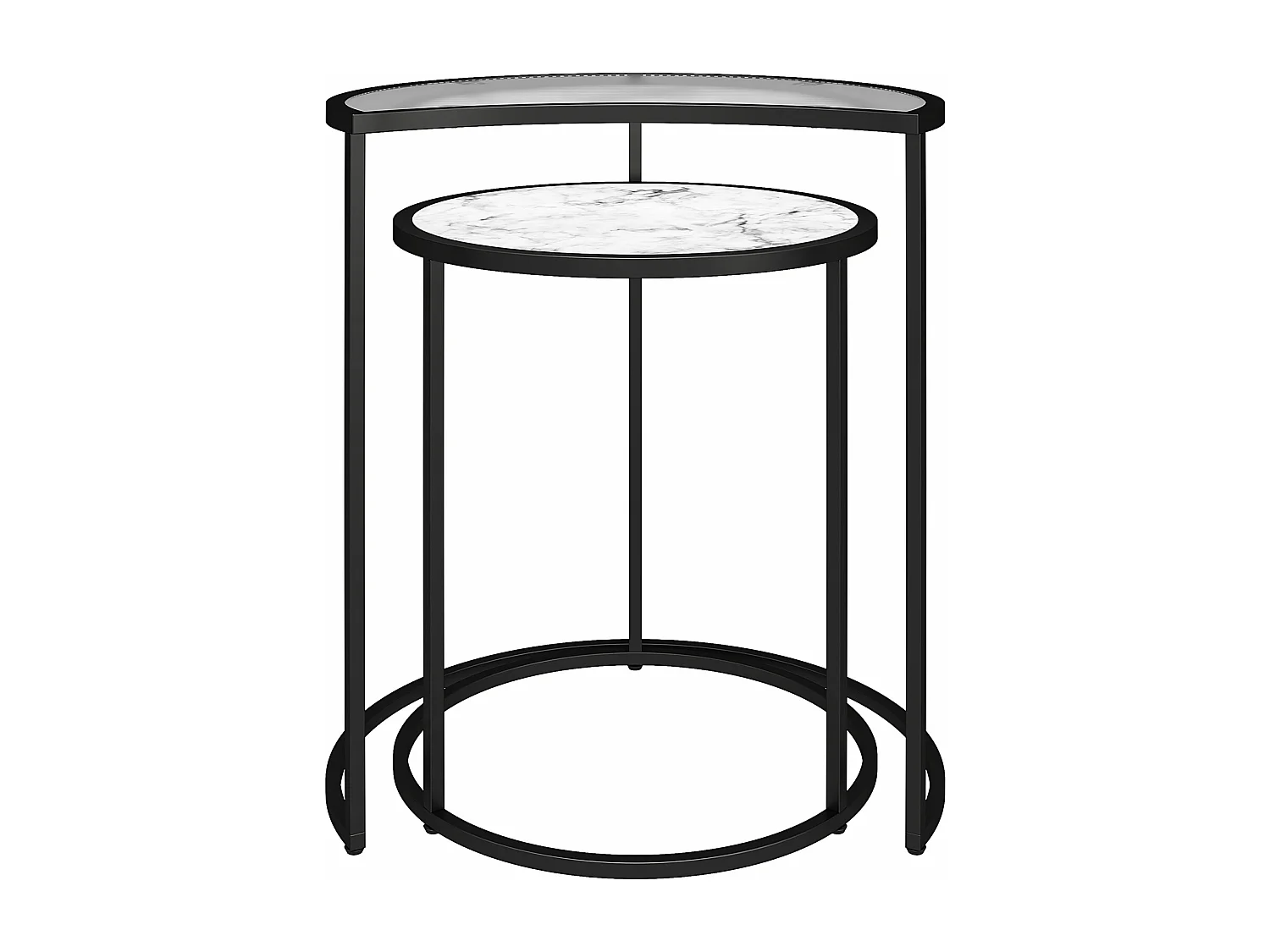 Moon Phases | Table de nuit avec 1 tiroir en aggloméré de bois noyer