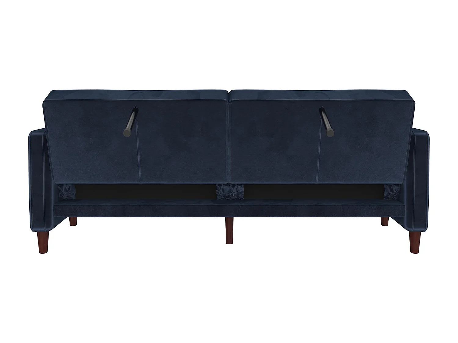 Pin Tufted | Canapé 3 places convertible clic-clac en velours bleu