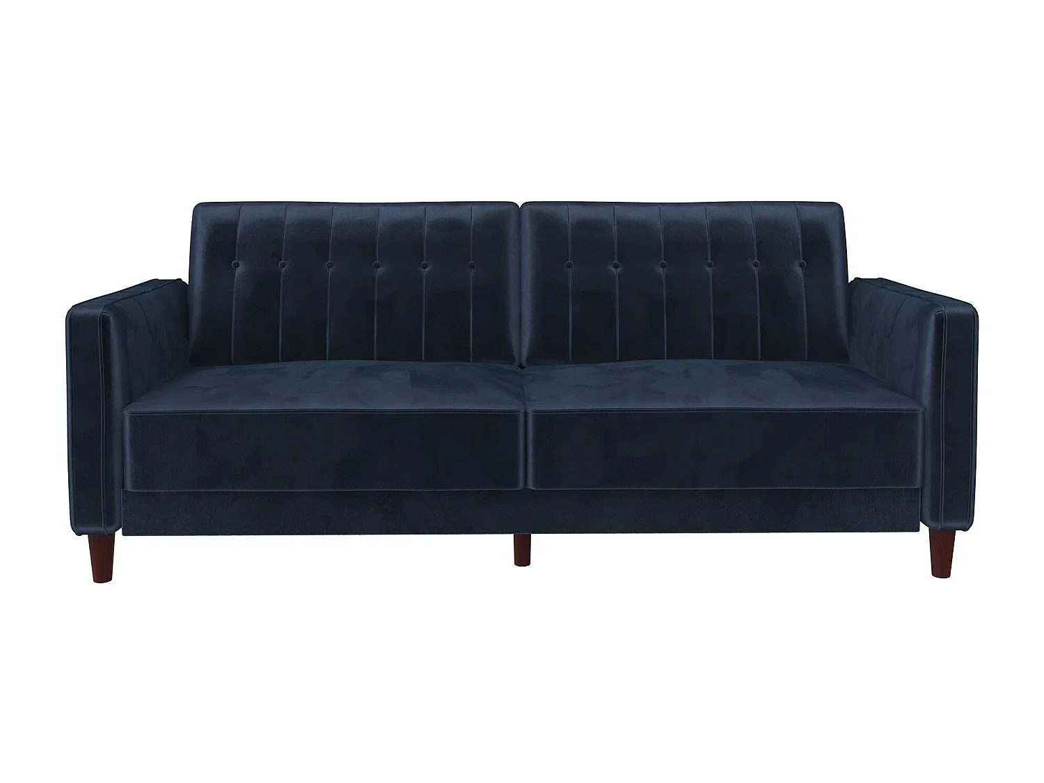 Pin Tufted | Canapé 3 places convertible clic-clac en velours bleu