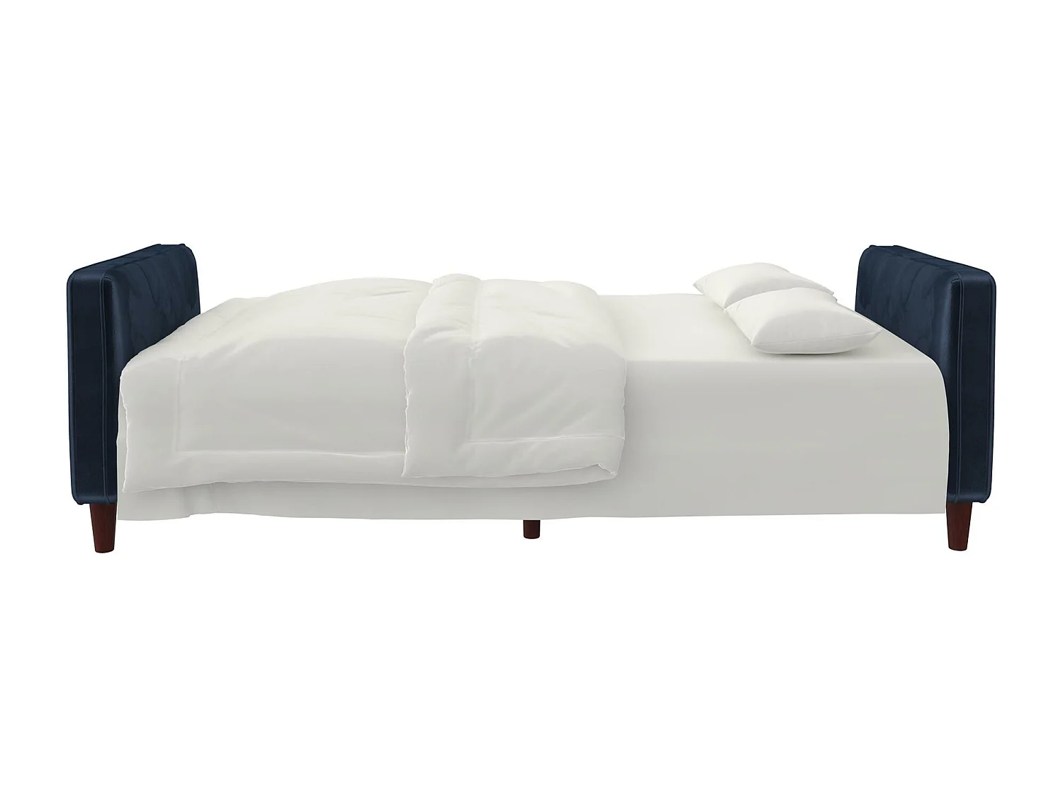 Pin Tufted | Canapé 3 places convertible clic-clac en velours bleu