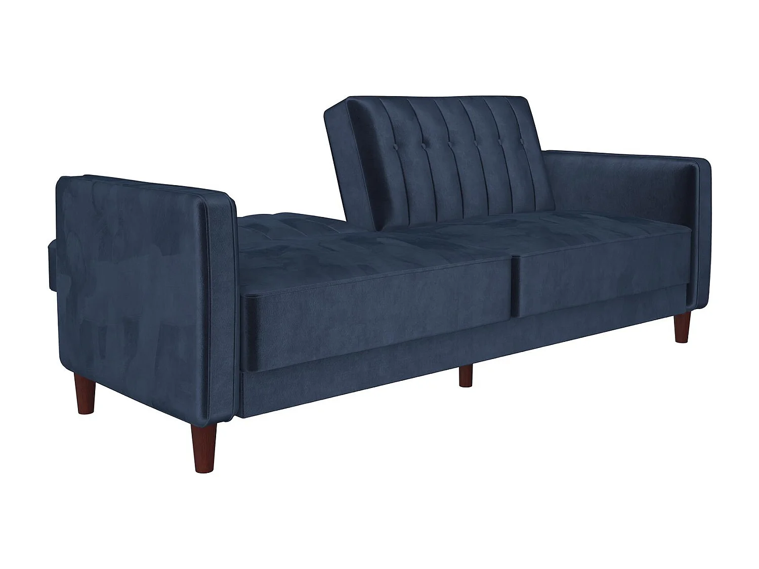 Pin Tufted | Canapé 3 places convertible clic-clac en velours bleu